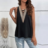 Casual Vest Loose Solid Color Top