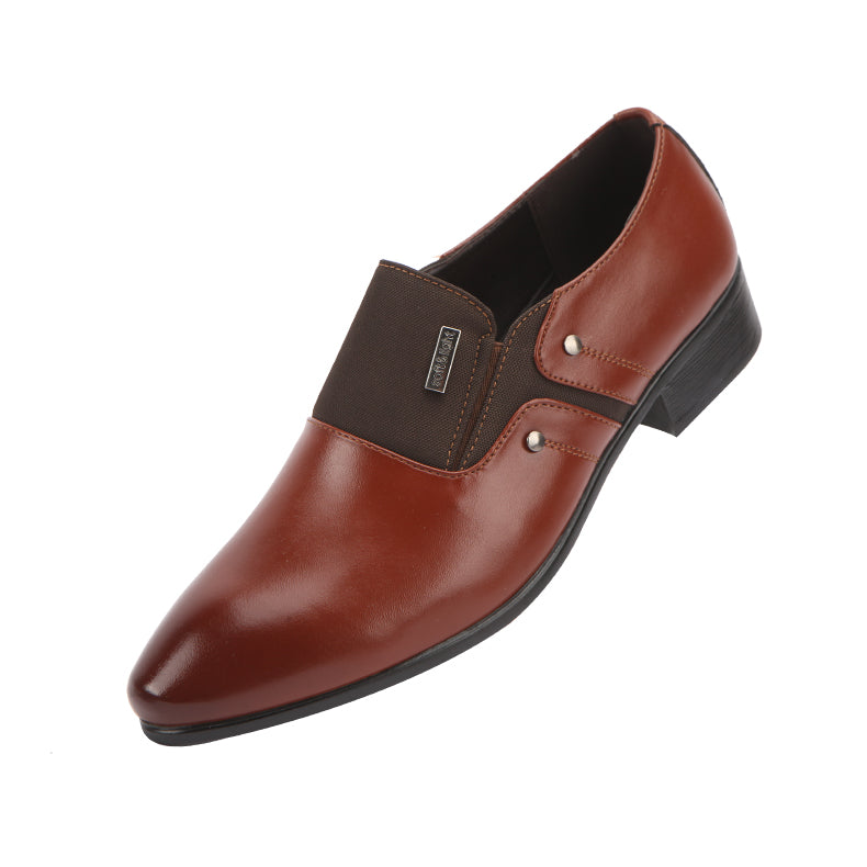 Zapatos de cuero con punta puntiaguda casual de moda para hombre