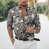 Camisa floral suelta para hombre Playa Retro