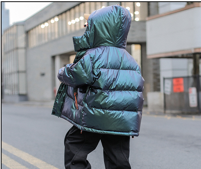 Chaqueta de plumón de pato blanco para niños de invierno grueso para niños grandes de estilo occidental