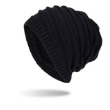 Men's Plush Sweater Hat Outdoor Warm Knit Ear Guards