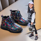 British Style Princess Black Padded Boots