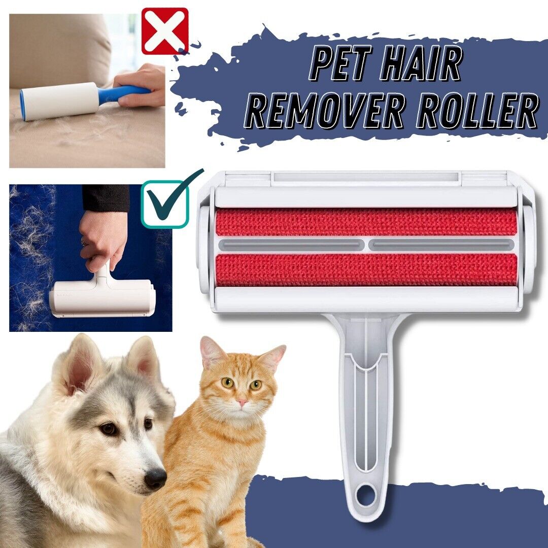 Reusable Pet Hair Lint Remover Dog Cat Hair Roller Cleaning Brush Sofa Clothes