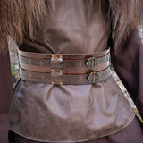 Men's Retro Nordic Viking Style Embossed Wide Belt