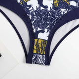 High Waist Print Bikini Swimsuit European And American Suit