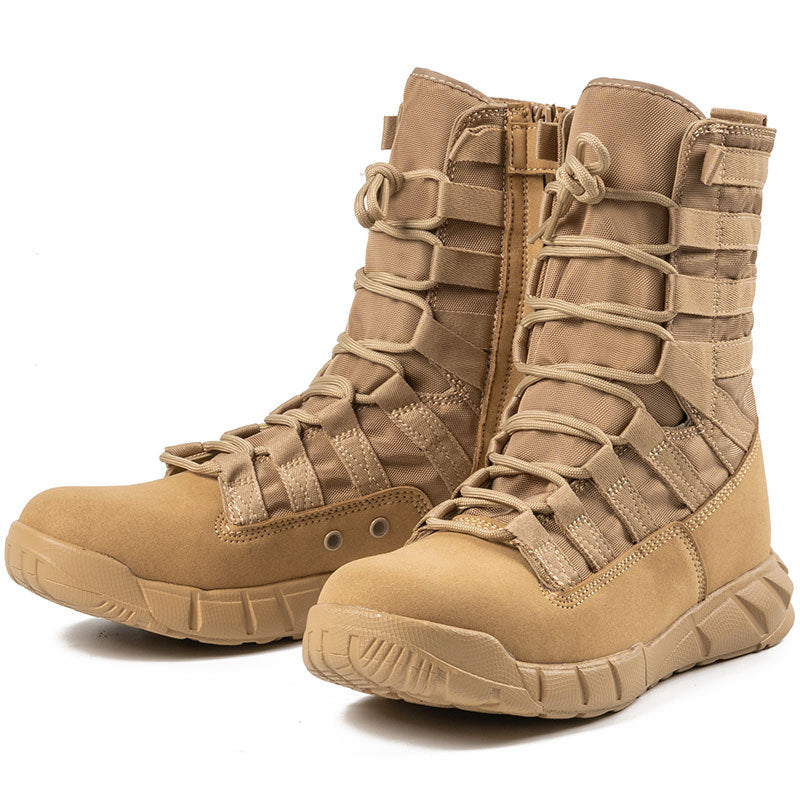 New High Top Combat Green Desert Boots Lightweight