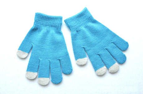 Guantes de punto fríos y cálidos con pantalla táctil para niños