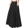 Plus Size Women's Solid Color Half-length Pleated Skirt