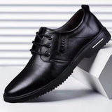 Zapatos altos con suela suave de cuero informal a la moda para hombre