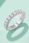 2.3 Carat Moissanite 925 Sterling Silver Eternity Ring