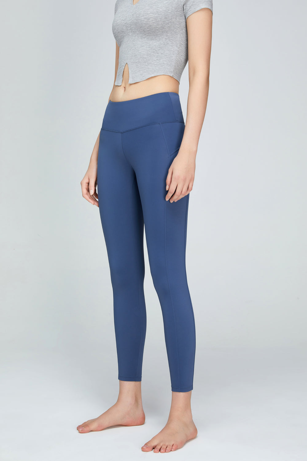 Leggings deportivos con cintura ancha y detalle de costura