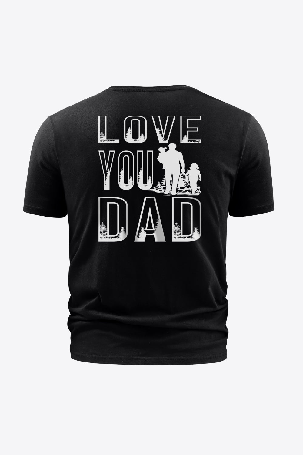 Full Size LOVE YOU DAD Graphic Round Neck Short Sleeve Cotton T-Shirt