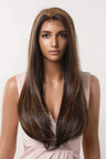 13*2" Lace Front Wigs Synthetic Long Straight 26" 150% Density