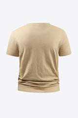Full Size Graphic Round Neck Short Sleeve Cotton T-Shirt