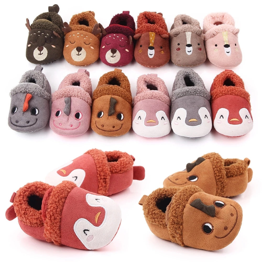 Zapatos de bebé, zapatillas adorables para niños, zapatos de cuna tejidos para bebés y niñas, zapatillas antideslizantes para bebés con dibujos animados bonitos