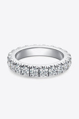 2.3 Carat Moissanite 925 Sterling Silver Eternity Ring