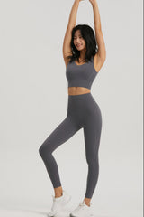 Leggings deportivos con cintura ancha