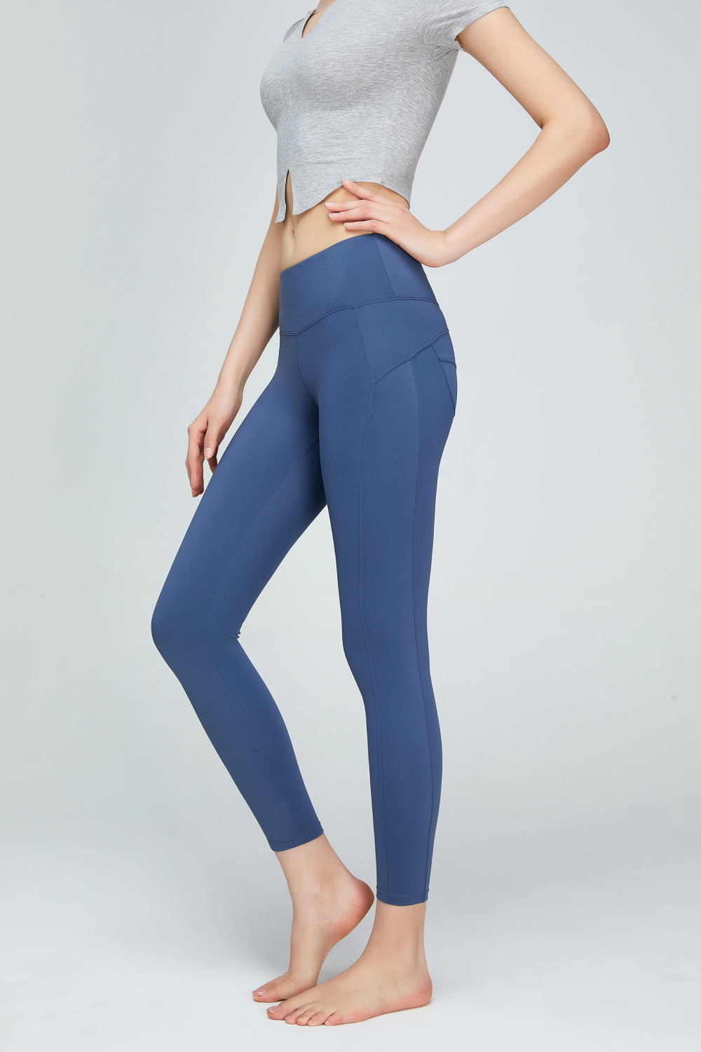 Leggings deportivos con cintura ancha y detalle de costura